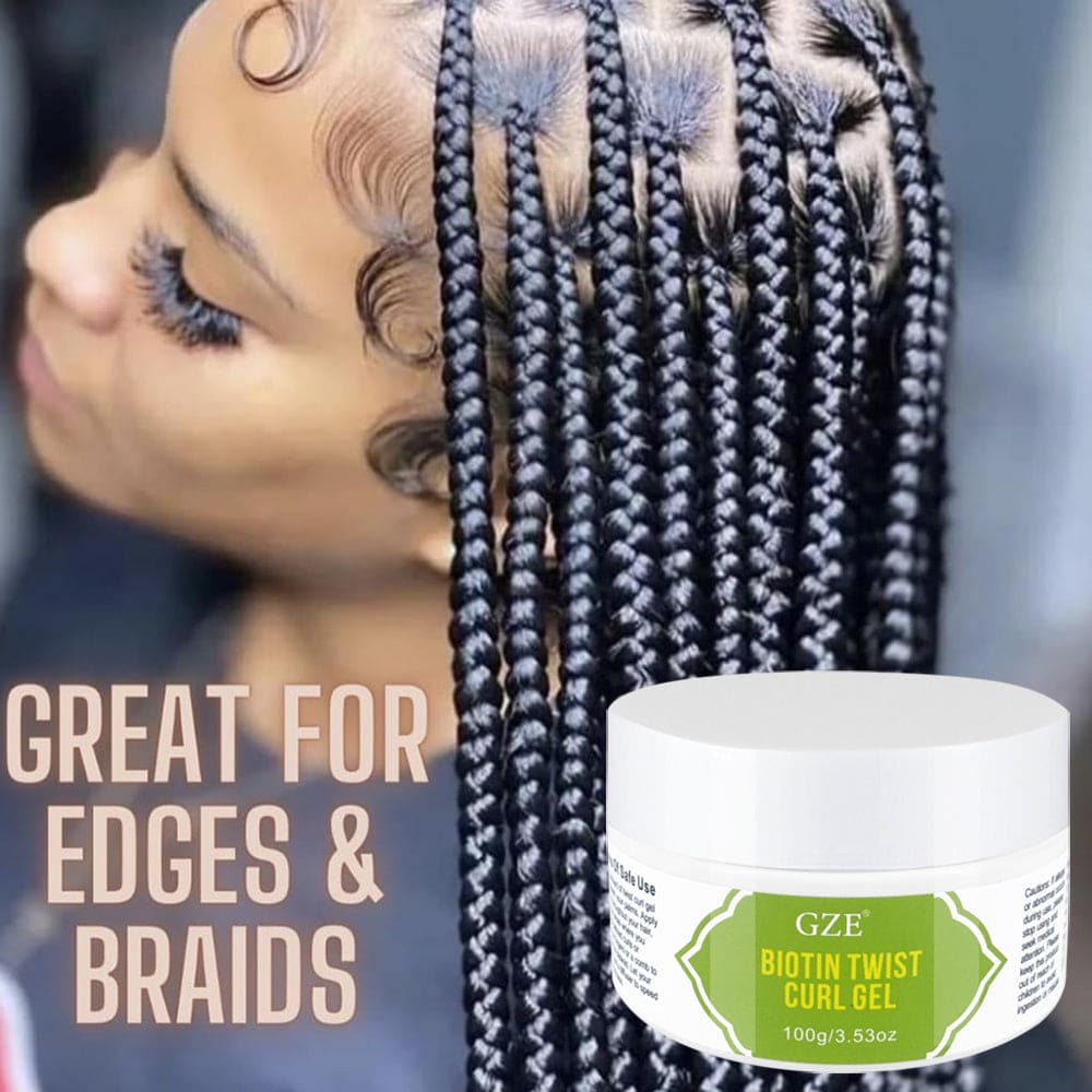 Biotin Twist Curl Gel - Hydrating Styling Formula for Stronger, Healthier Hair | Defines & Moisturizes