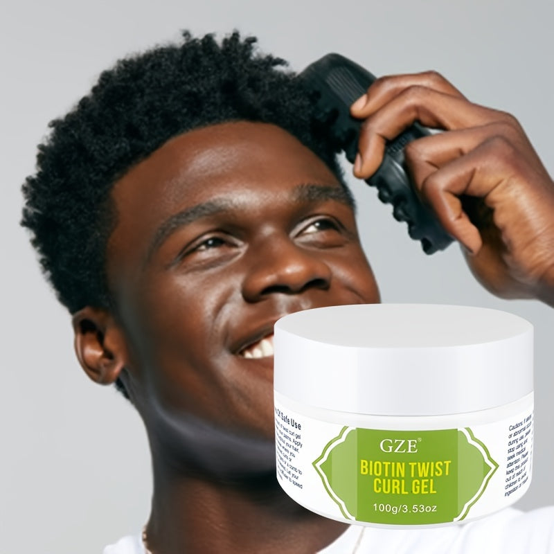 Biotin Twist Curl Gel - Hydrating Styling Formula for Stronger, Healthier Hair | Defines & Moisturizes