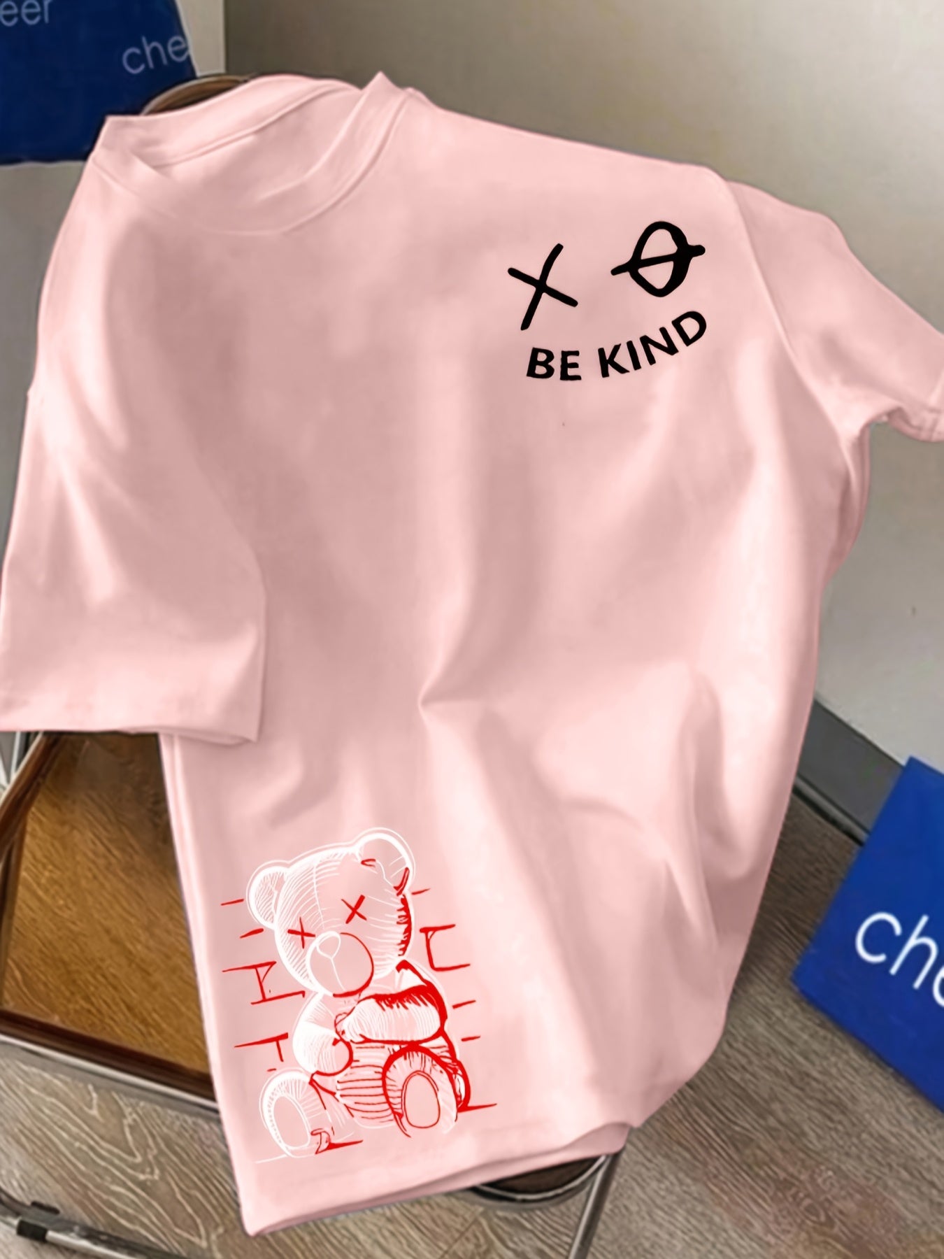 Kids' Summer Casual Crew Neck T-Shirt, Polyester 100% Knitted Fabric with Slight Stretch, Regular Fit with Alphabet Pattern, Boys' Short Sleeve Top for Outdoor Activities