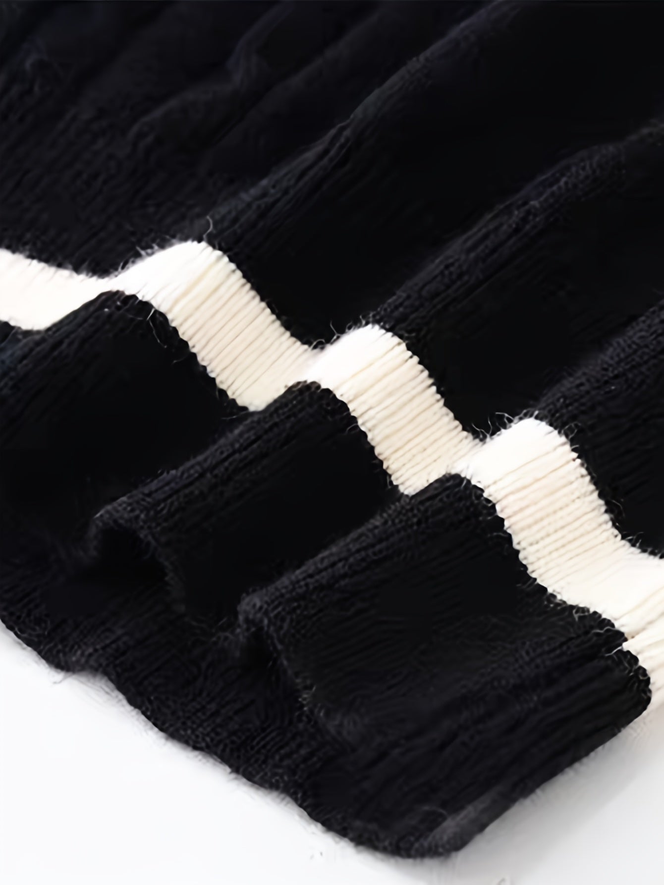 Elegant V-Neck Cable Knit Sweater Vest with Badge Detail - Polyester/Acrylic Blend, Non-Transparent, Contrast Pattern, All Seasons