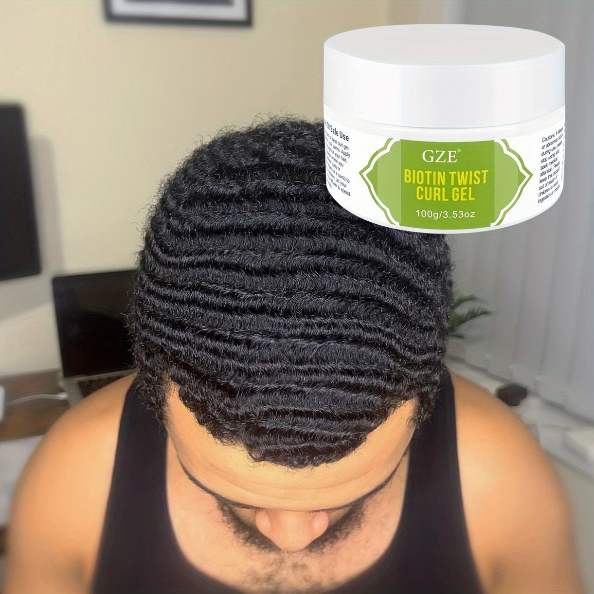 Biotin Twist Curl Gel - Hydrating Styling Formula for Stronger, Healthier Hair | Defines & Moisturizes