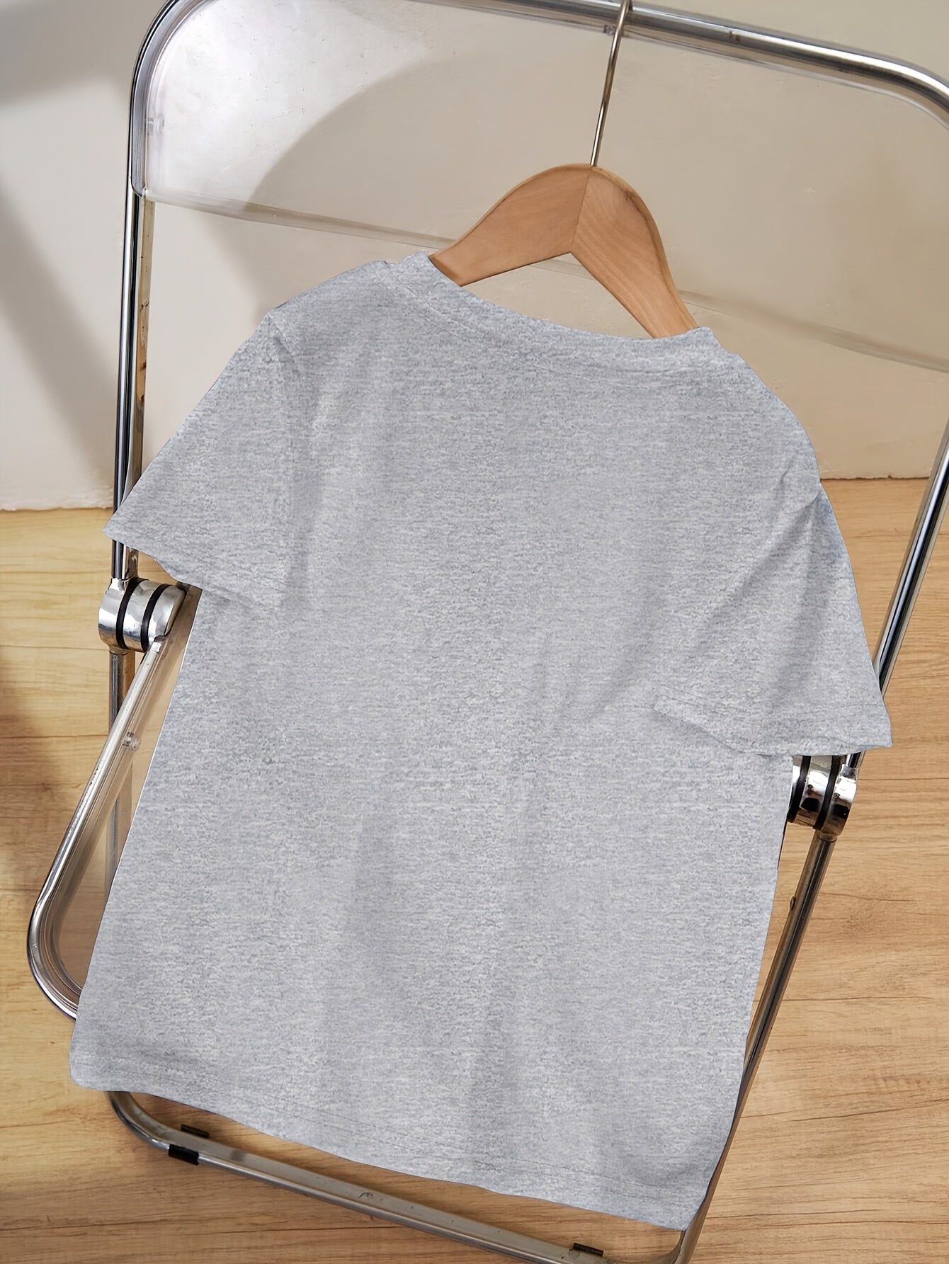 Boys' Casual Summer T-Shirt - "LITTLE for Man" Bold Letter Print, Loose Fit, Short Sleeve, Polyester Blend, Machine Washable, Tween Boy Clothes