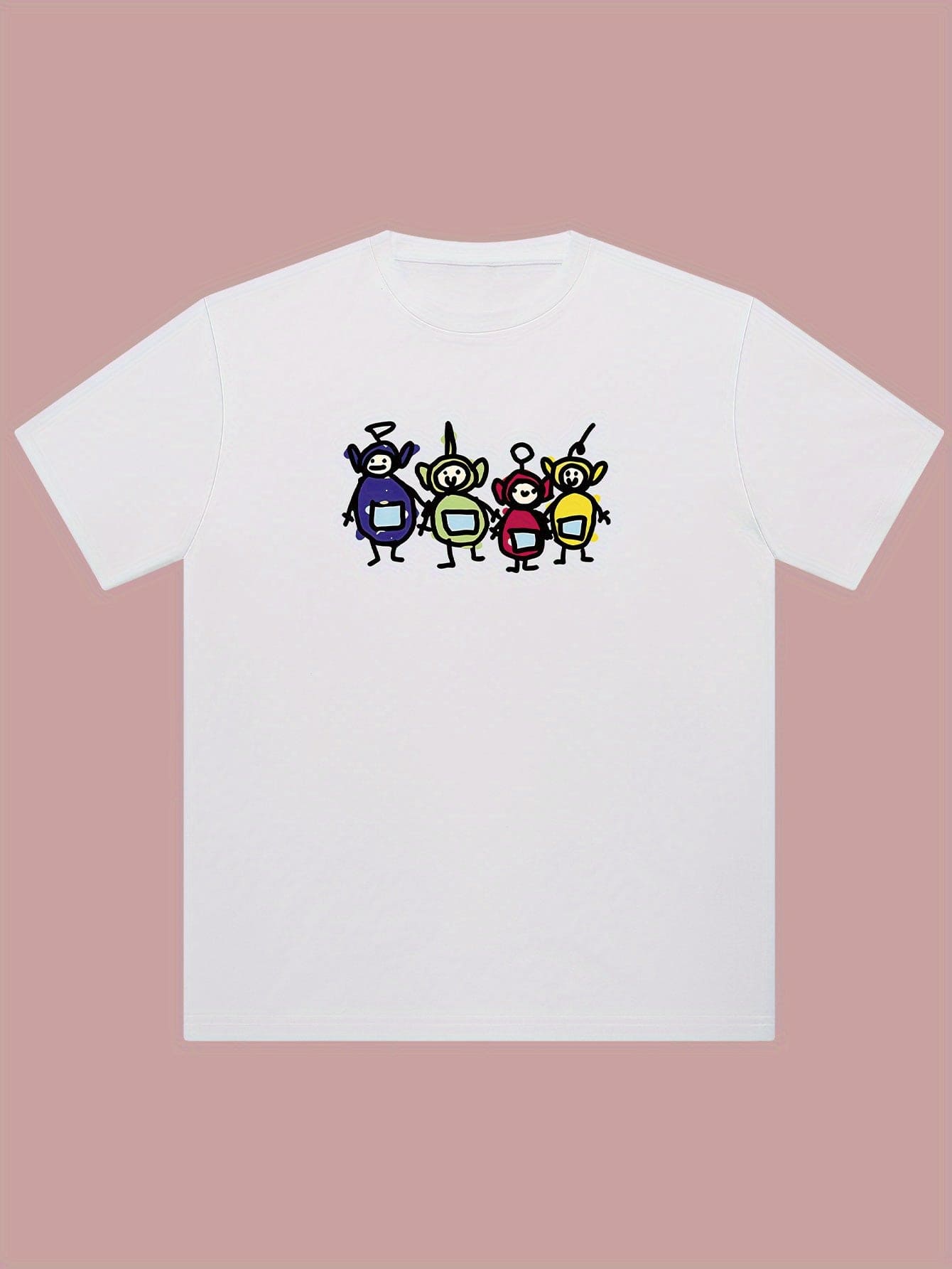 Fun & Playful Printed Cotton T-Shirt for Men - Casual Crew Neck, Short Sleeve Tee with Unique Designs, Machine Washable - Perfect for Summer